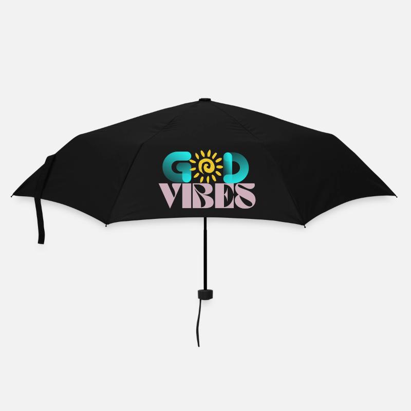 GodVibes - Regenschirm (klein) - Schwarz