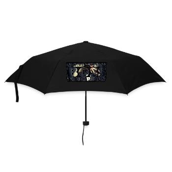 Nerd Today Bo$$ Tomorrow - Regenschirm (klein) - Schwarz - Vorne