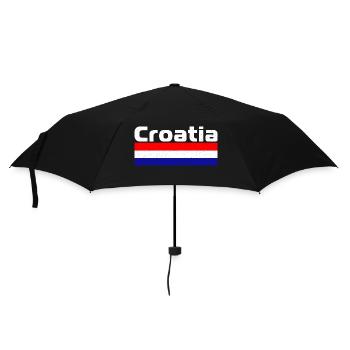 Drapeau national Croatie Vacances Balkans RSFY - Parapluie standard - noir - Devant