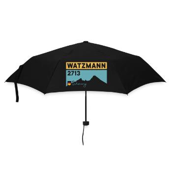 Watzmann Crossing Mount Berchtesgaden Hiking - Umbrella (small) - black - Front