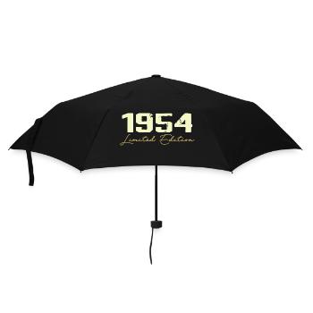 1954 Édition Limitée - 1954 Cadeau D'anniversaire - Parapluie standard - noir - Devant