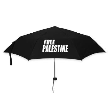 Free palestine - Regenschirm (klein) - Schwarz - Vorne
