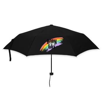 Geboren um queere Vielfalt zu feiern - Regenschirm (klein) - Schwarz - Vorne