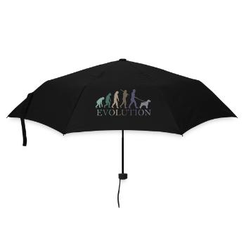 DIE EVOLUTION DES SCHNAUZERS - Regenschirm (klein) - Schwarz - Vorne