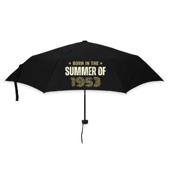 Jahrgang 1953 Jahrgang 1953 Geburtstagsgeschenk - Regenschirm (klein) - Schwarz - Vorne