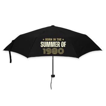 Millésime 1980 Cadeau D'anniversaire 1980 Vintage - Parapluie standard - noir - Devant