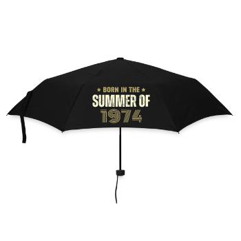 Vintage 1974 Vintage 1974 Birthday Gift - Umbrella (small) - black - Front