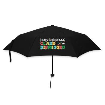 Je vous aime tous La classe a été renvoyée le dernier jour d’école - Parapluie standard - noir - Devant