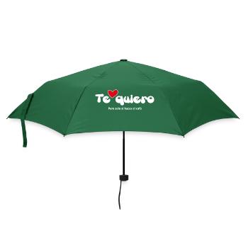 "ICH LIEBE DICH" - Lustige Zitate Paare 12 - Regenschirm (klein) - Flaschengrün - Vorne