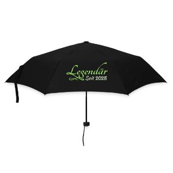 2028 - Regenschirm (klein) - Schwarz - Vorne