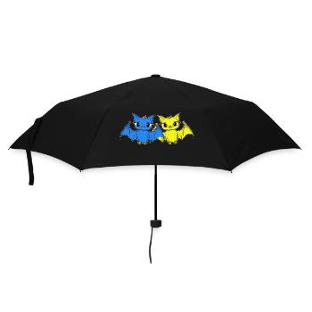 Années 80 Chauve-souris rétro des années 90 Chauves-souris d’Halloween - Parapluie standard - noir - Devant