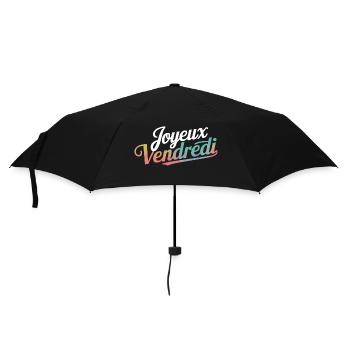 Joyeux Vendredi - Parapluie standard - noir - Devant