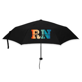 Retro Heartbeat registered nurse - Umbrella (small) - black - Front