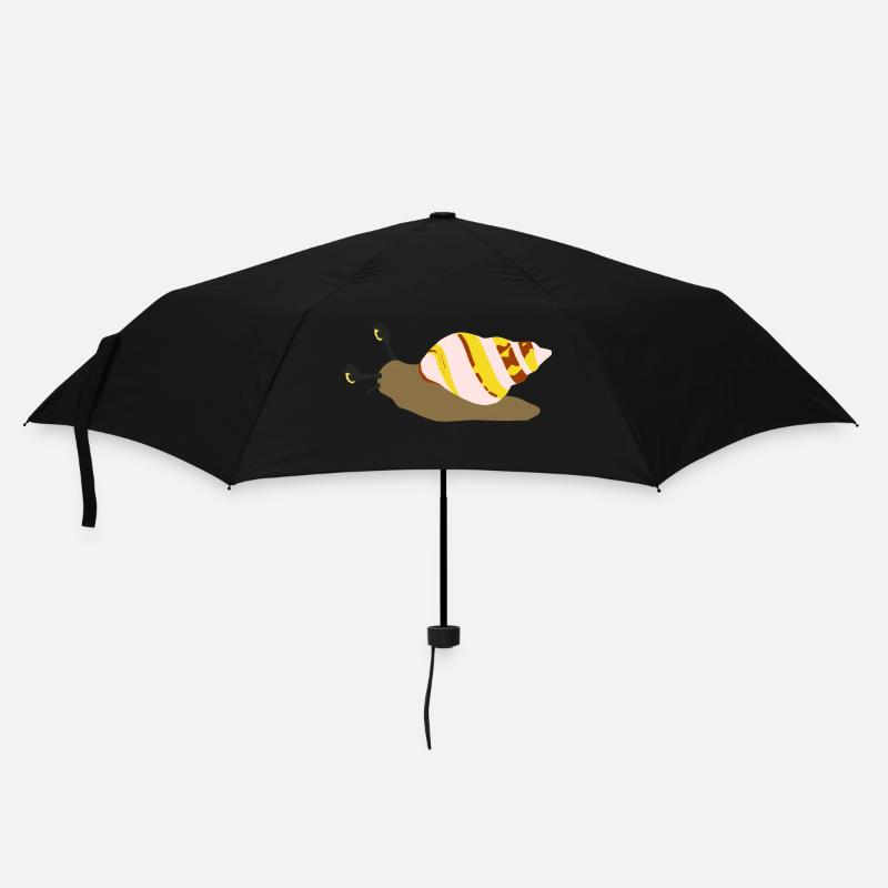 Rose escargot - Parapluie standard - noir