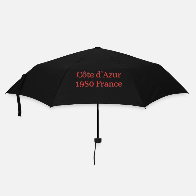 Côte d'Azur 1980 Frankreich - Regenschirm (klein) - Schwarz