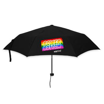 Horny Top wants a Power Bottom - Regenschirm (klein) - Schwarz - Vorne