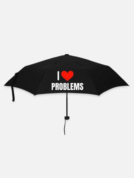 I ❤️ Problèmes - Parapluie standard - noir