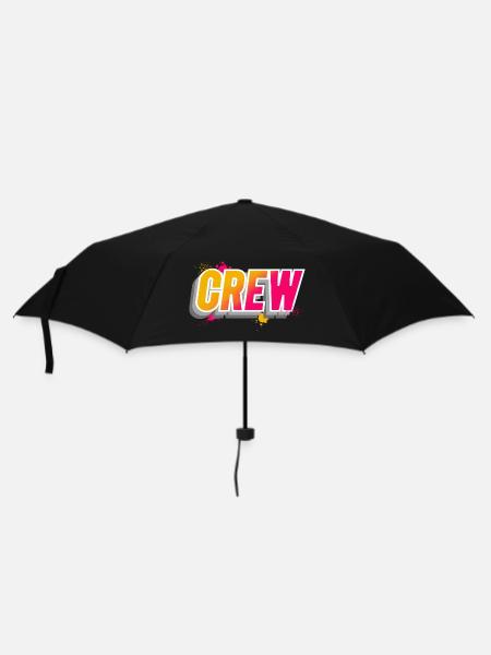 Crew - Regenschirm (klein) - Schwarz