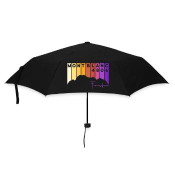 Mont Blanc Finisher Mountaineer Chamonix Montblanc - Umbrella (small) - black - Front