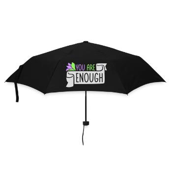 You Are Enough Self Love Motivational Quote - Umbrella (small) - black - Front