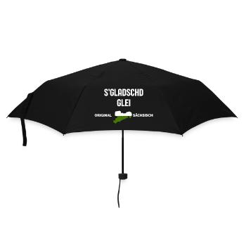 S'Gladschd Glei East German Funny Saying - Umbrella (small) - black - Front