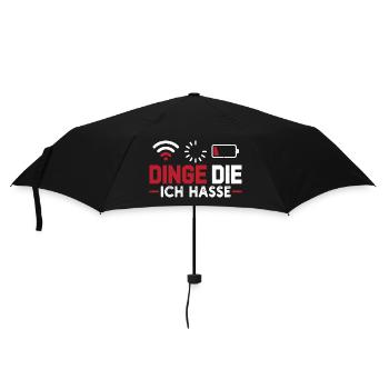 Nerd Computer THINGS I HATE FUNNY - Umbrella (small) - black - Front