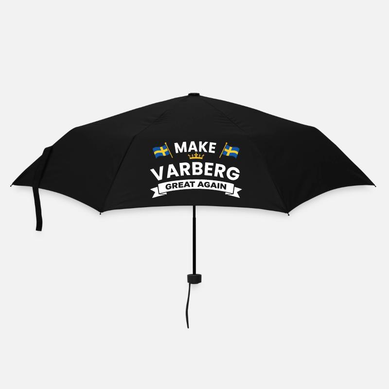 Varberg Pride Banner-Emblem - Regenschirm (klein) - Schwarz