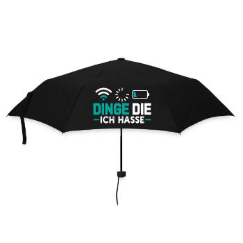 Nerd Computer THINGS I HATE FUNNY - Umbrella (small) - black - Front
