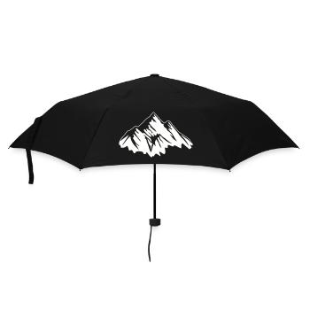 berge - Regenschirm (klein) - Schwarz - Vorne