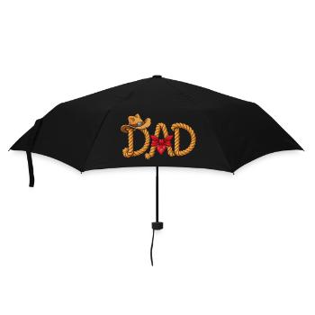 Best Daddy Cowboy Western Rope Design - Umbrella (small) - black - Front