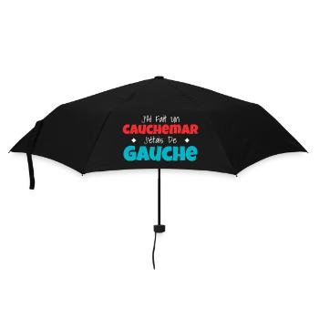 Humour Politique : Cauchemar Gauche Rétro - Parapluie standard - noir - Devant