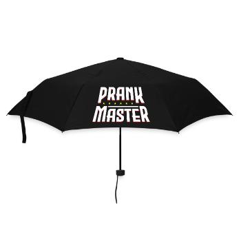 Prank Master Bold Retro Logo - Regenschirm (klein) - Schwarz - Vorne