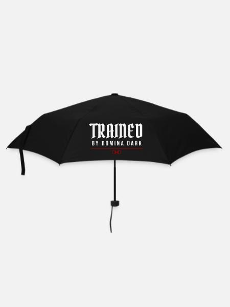 Trainiert von Domina Dark – Unterwerfungsidentität - Regenschirm (klein) - Schwarz