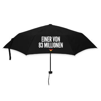 Einer Von 83 Millionen - Regenschirm (klein) - Schwarz - Vorne