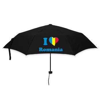 I love Romania - Umbrella (small) - black - Front