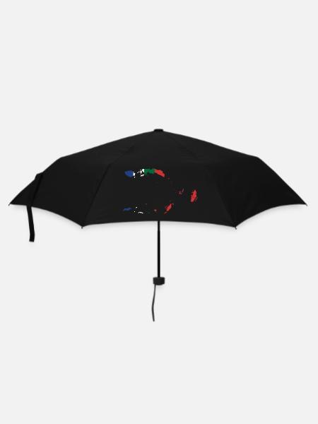 Maluku-T-Shirt RMS - Regenschirm (klein) - Schwarz
