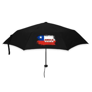 Chile Flagge / Geschenk Nationalflagge - Regenschirm (klein) - Schwarz - Vorne