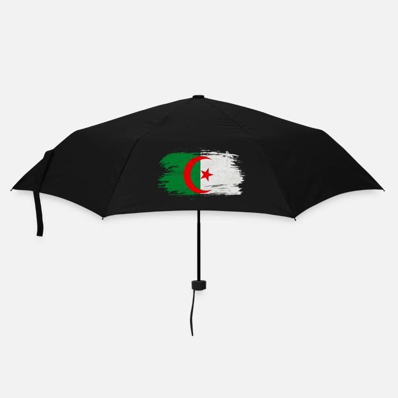 Algérie Drapeau vintage / Cadeau Alger - Parapluie standard - noir
