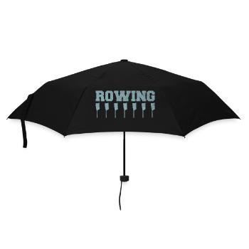 Rudern Paddel Ruder Vintage - Regenschirm (klein) - Schwarz - Vorne