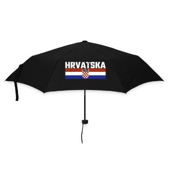 Hrvatska Croatie Croatie Vacances Drapeau croate - Parapluie standard - noir - Devant