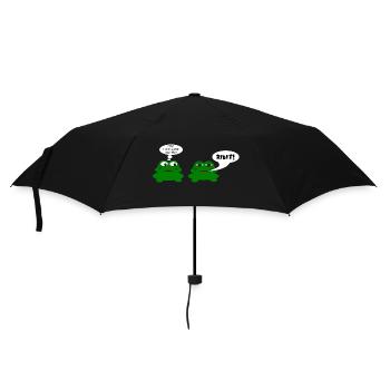 Frog chat - Umbrella (small) - black - Front