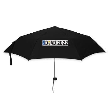 DAD 2022 Auto Kennzeichen Düsseldorf Vater Papa - Regenschirm (klein) - Schwarz - Vorne