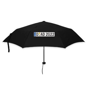 DAD 2022 Auto Kennzeichen Düsseldorf Vater Papa - Regenschirm (klein) - Schwarz - Vorne
