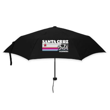 Santa Cruz California vintage retro - Regenschirm (klein) - Schwarz - Vorne