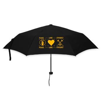 Croquet Peace Love - Umbrella (small) - black - Front