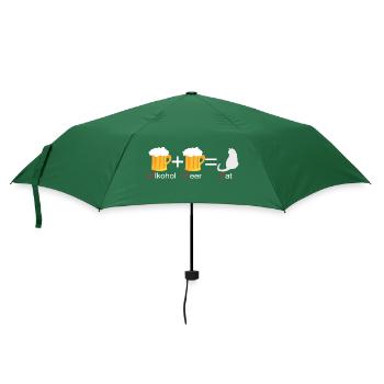 a²lcohol + b²eer = c²at - Regenschirm (klein) - Flaschengrün - Vorne