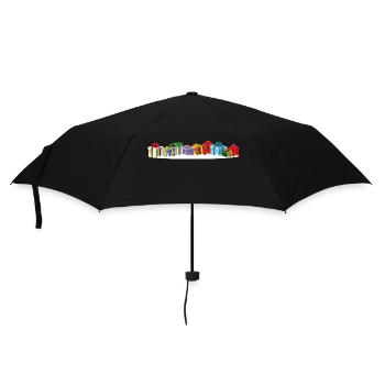 Geschenke Weihnachten - Regenschirm (klein) - Schwarz - Vorne