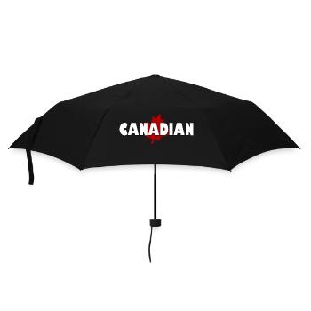 Canadien - Parapluie standard - noir - Devant