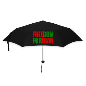 Freedom for iran - Regenschirm (klein) - Schwarz - Vorne