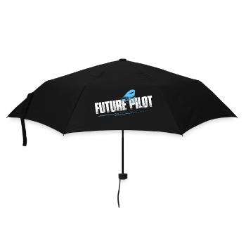 Future Pilot Aviation Fly Airline - Regenschirm (klein) - Schwarz - Vorne